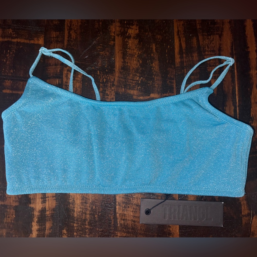 NWT Triangl sparkle swim women’s medium bikini top